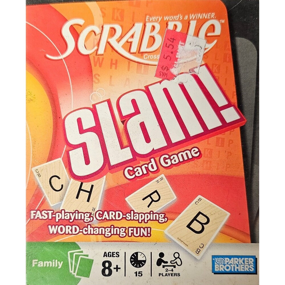 Scrabble Slam! Card Game  Family game Sealed Deck of Cards